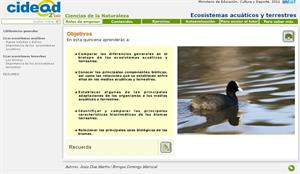 Ecosistemas acuáticos y terrestres (cidead)