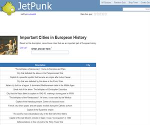 Important Cities in European History