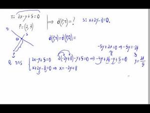Distancia de un punto a una recta (Sin fórmula)