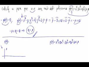 Valor de un parámetro y raíces de polinomios