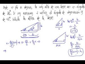 Problema de resolución de un triángulo rectángulo