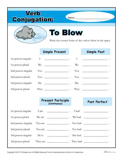 Verb Conjugation: To Blow