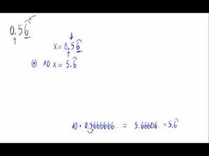 Fracción generatriz (Número decimal periódico mixto)