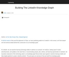 La construcción del Grafo de Conocimiento en Linkedin