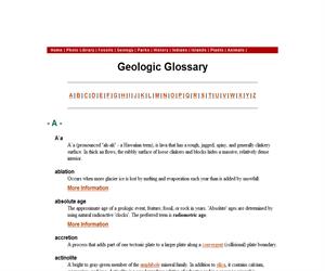 Glosario de términos geológicos en inglés