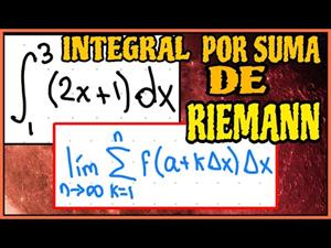 Integral definida por suma de Riemann. Ejercicio resuelto