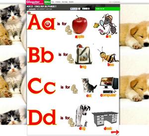ABCD , english alphabet (Glogster EDU )