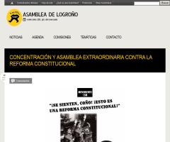 Concentración y asamblea extraordinaria contra la reforma constitucional (Asamblea Logroño)