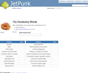 -Try Vocabulary Words