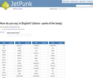How do you say in English? (Italian - parts of the body)