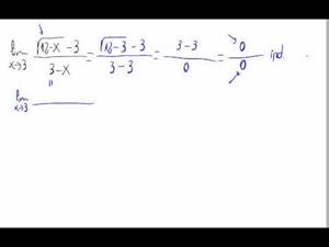 Límite de una función (Ind. 0/0, coc. con raíces)