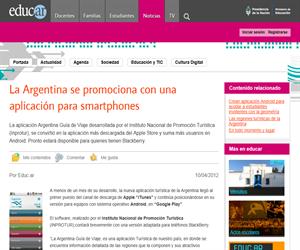 La Argentina se promociona con una aplicación para smartphones