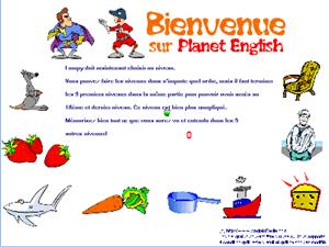 Juego de vocabulario en inglés: Planet English