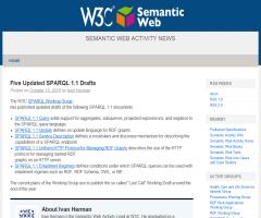 W3C publica 5 nuevos borradores sobre SPARQL 1.1 - W3C Semantic Web Activity News