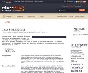 Cayos Zapatilla Mayor (Educarchile)