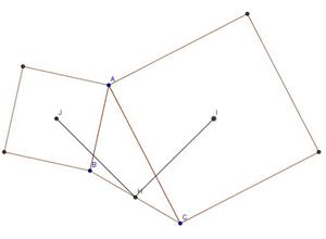 Dos segmentos iguales y en ángulo recto ( Desafío matemático nº 39. elpais.com)