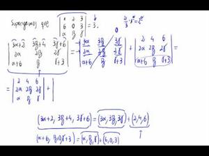 Cálculo de un determinante aplicando propiedades