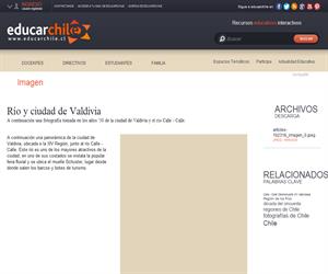 Río y ciudad de Valdivia (Educarchile)