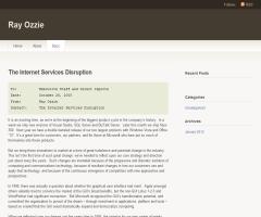 Básicos de Internet. The Internet Services Disruption. Ray Ozzie