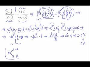 Ecuación de segundo grado - Igualdad de fracciones