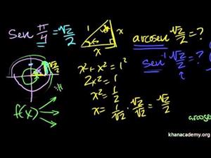 Funciones trigonométricas inversas: arcoseno (Khan Academy Español)