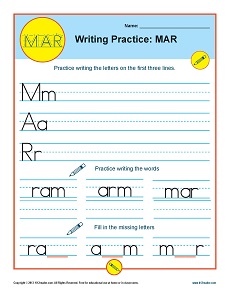 Writing Practice: MAR