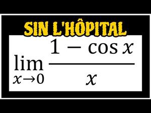 Límite trigonométrico indeterminado 0/0 (1-cos x)/x cuando x tiende a cero