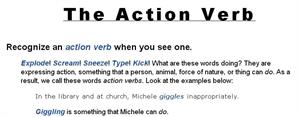 The action verb (chompchomp.com)