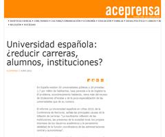 Universidad española: ¿reducir carreras, alumnos, instituciones? | Aceprensa