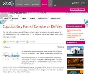 Capacitación y Festival Conectar en Del Viso