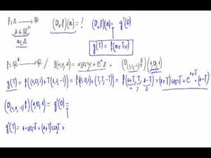 Derivada direccional derivando una función de una variable