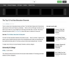 The Top 12 YouTube Education Channels | Edudemic