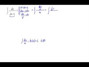 Integral sencilla de un cociente de polinomios - tipo logaritmo