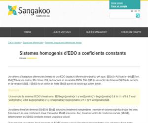 Sistemes homogenis d'EDO a coeficients constants