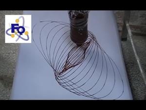 Experimento de física (vibración): El péndulo dibujante