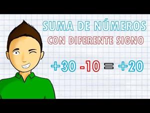 Suma de números con diferente signo