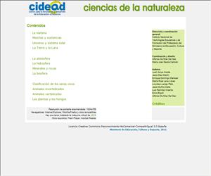 Libro digital de Ciencias de la naturaleza para 1º ESO (Cidead)