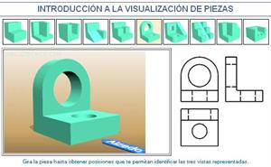 Introducción a la visualización de piezas. Ejemplo 6. Dibujo Técnico