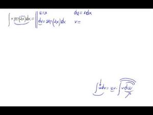 Integral por partes (polinomio por rigonométrica)