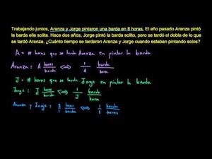 Aplicando ecuaciones racionales 2  (Khan Academy Español)