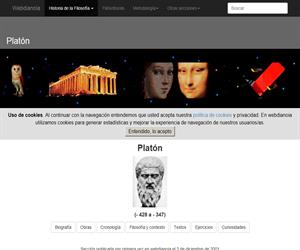 Platón: Biografía, Obras, Cronología, Filosofía y Contexto, Textos, Ejercicios, Curiosidades y Terminología y Glosario
