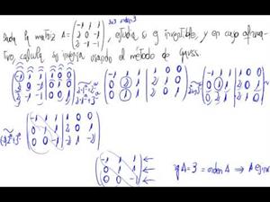 Inversa de una matriz 3x3