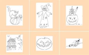 Dibujos para colorear en Halloween (pekegifs.com)