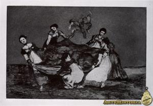 Disparate femenino (Grabado de Goya)