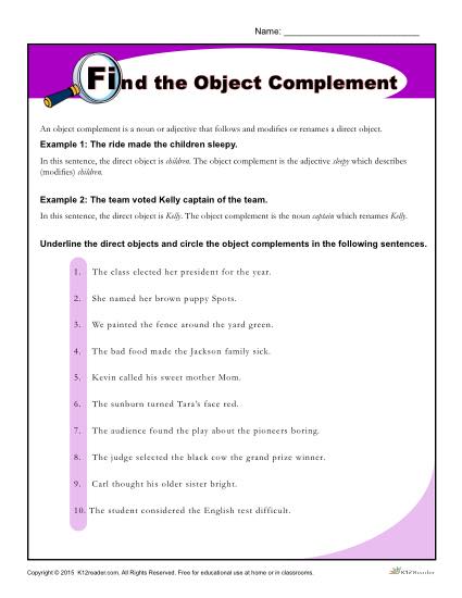 Find the Object Complement