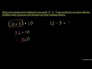 Ley asociativa de la multiplicación (Khan Academy Español)