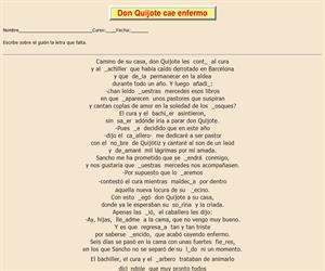 115ª Ficha de ortografía de Don Quijote de la Mancha