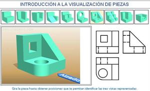 Introducción a la visualización de piezas. Ejemplo 7. Dibujo Técnico