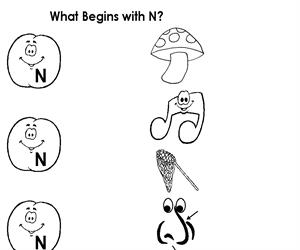 Activity Sheet - Draw a line to N (Educarchile)