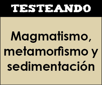 Magmatismo, metamorfismo y sedimentación. 1º Bachillerato - Geología (Testeando)